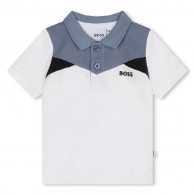 детски,облекла,boss,block,short,sleeve,polo,infants,white,10p