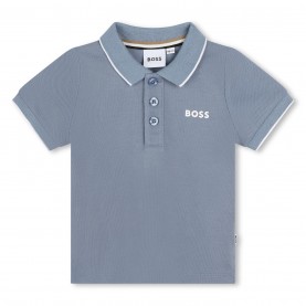 детска,блуза,с,яка,детски,облекла,boss,short,sleeve,polo,shirt,infants,med,grey,049