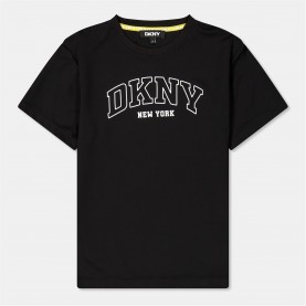тениска,детски,облекла,dkny,dkny,loose,t,shirt,jn53,black