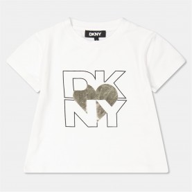 детска,тениска,детски,облекла,dkny,logo,t,shirt,infants,yellow