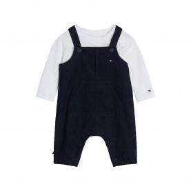 юношески,комплект,tommy,hilfiger,monotype,corduroy,dungaree,set,juniors,desert,sky,dw5