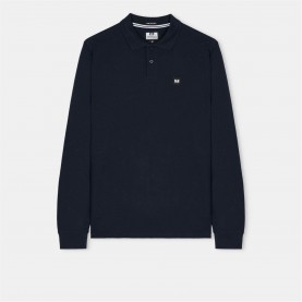 блуза,с,яка,weekend,offender,dice,long,sleeve,polo,shirt,navy