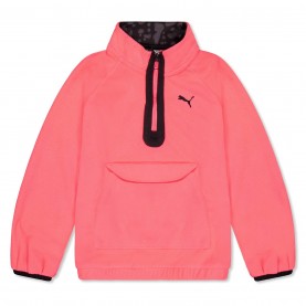 разпродажба,puma,детски,полари,детски,якета,и,палта,всички,фитнес,облекла,puma,polarfleece,quarter,zip,g,fleece,unisex,kids,sunset,glow