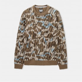 блуза,облекла,на,разпродажба,мъжки,блузи,weekend,offender,difranco,camo,knit,sweater,sand