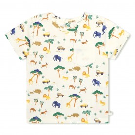 бебешка,тениска,детски,облекла,carrement,beau,all,over,print,short,sleeved,t,shirt,babies,yellow,519