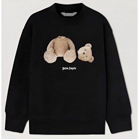 Детски пуловер Palm Angels Unisex Kids Bear Crewneck Crew Neck Jumper - Black Brown детски,пуловер,palm,angels,unisex,kids,bear,crewneck,crew,neck,jumper,black,brown