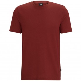 тениска,мъжки,тениски,boss,tiburt,bubble,jacquard,structure,t,shirt,brown