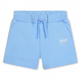 поларени,къси,панталони,детски,3/4,панталони,kenzo,kids',logo,fleece,jogger,shorts,pale,blu,79h
