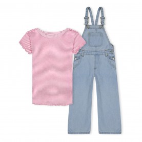 детска,тениска,детски,облекла,be,you,younger,girl,t,shirt,and,dungaree,set,pink,blue