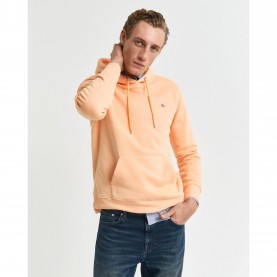 Суичър Gant Regular-Fit Shield Hoodie - Orange суичър,мъжки,горнища,с,качулка,мъжки,ежедневни,облекла,gant,regular,fit,shield,hoodie,orange