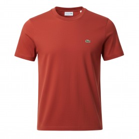 Lacoste Cotton-T-Shirt - Red мъжки,тениски,lacoste,cotton,t,shirt,red