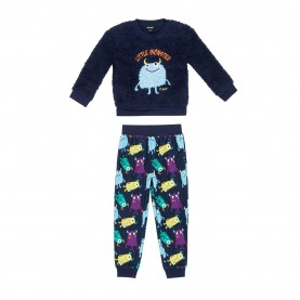 бебешки,облекла,детски,пижами,firetrap,boys,monster,borg,twosie,navy,multi