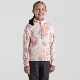 Craghoppers Bachas Half Zip - Sea Salt Prt туристическо,облекло,детски,полари,детски,облекла,craghoppers,bachas,half,zip,sea,salt,prt