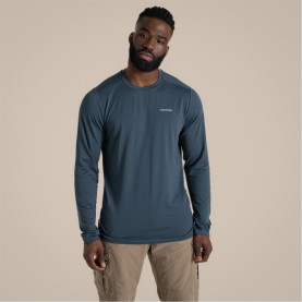 Тениска Craghoppers Nosi Life Abel Long Sleeve TShirt - Blue Stone тениска,туристическо,облекло,мъжко,туристическо,облекло,мъжки,ризи,craghoppers,nosi,life,abel,long,sleeve,tshirt,blue,stone
