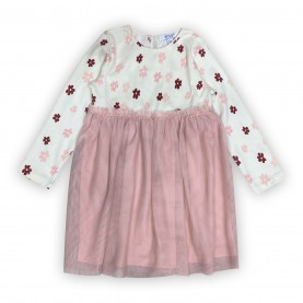 бебешки,облекла,miso,rib,flor,drs,in51,cream,pink