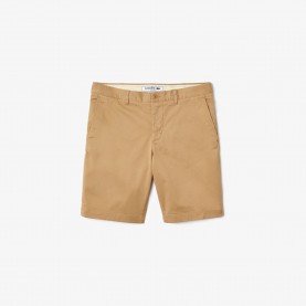 Къси панталони Lacoste Slim Fit Stretch Cotton Shorts - Beige къси,панталони,мъжки,къси,панталони,lacoste,slim,fit,stretch,cotton,shorts,beige