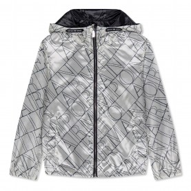 бебешко,палто,детски,облекла,emporio,armani,blouson,coat,babies,white,lettering