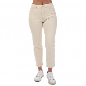 дънки,дамски,дънки,only,emily,stretch,high,waist,straight,jeans,white