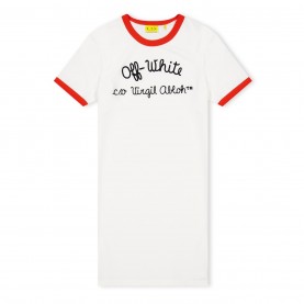 тениска,детски,3/4,панталони,off,white,kids,ringer,t,dress,t,shirt,style,wht,blk,0110