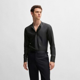 boss,l,hays,party,244,silk,shirt,black