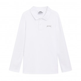дрехи,за,училище,детски,блузи,с,яка,slazenger,l,s,plain,polo,jn53,white