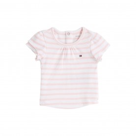 тениска,детски,облекла,tommy,hilfiger,striped,rib,tee,ss,pink,stripe,0d1