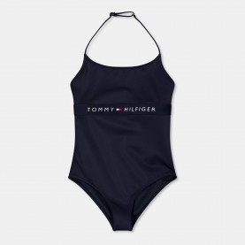 Бански костюм Tommy Hilfiger Kids One-Piece Scoop Neck Swimsuits - Desert Sky DW5 бански,костюм,tommy,hilfiger,kids,one,piece,scoop,neck,swimsuits,desert,sky,dw5