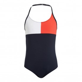 Бански костюм Tommy Hilfiger Kids One-Piece Scoop Neck Swimsuit - Desert Sky DW5 бански,костюм,tommy,hilfiger,kids,one,piece,scoop,neck,swimsuit,desert,sky,dw5
