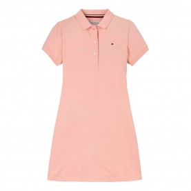 рокля,детски,облекла,tommy,hilfiger,essential,polo,dress,coral,ice,tkz