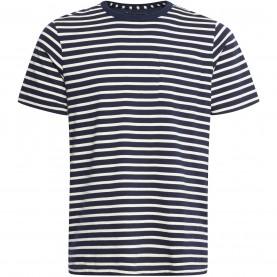 Тениска French Connection Odd Stripe Mix T-Shirt - Marine тениска,мъжки,тениски,french,connection,odd,stripe,mix,t,shirt,marine
