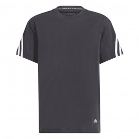 Тениска Adidas Future Icons 3-Stripes T-Shirt - Black тениска,детски,3/4,панталони,детски,тениски,adidas,future,icons,3,stripes,t,shirt,black