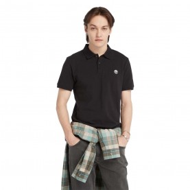 Блуза с яка Timberland Oyster River Logo Short Sleeve Polo Shirt - Black блуза,с,яка,мъжки,тениски,timberland,oyster,river,logo,short,sleeve,polo,shirt,black