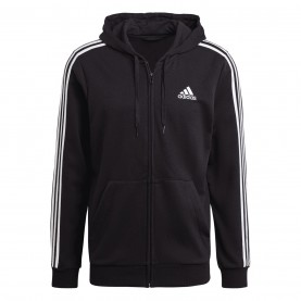 суичър,облекла,на,разпродажба,разпродажба,adidas,мъжки,блузи,adidas,essentials,3,stripes,full,zip,hoodie,black