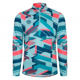 мъжко,фитнес,облекло,umbro,premier,graphic,warm,up,mid,layer,top,blue,pink