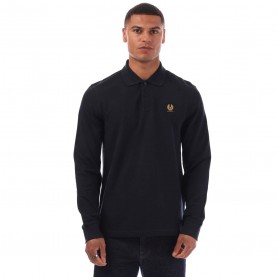 Блуза с яка Belstaff Long Sleeved Polo Shirt - Inkwell блуза,с,яка,мъжки,тениски,belstaff,long,sleeved,polo,shirt,inkwell