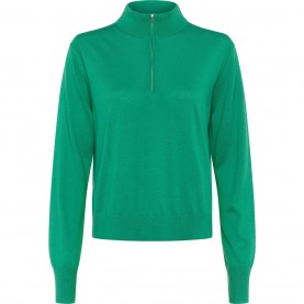 пуловер,дамски,плетени,дрехи,french,connection,loxi,recycled,half,zip,jumper,palm,green