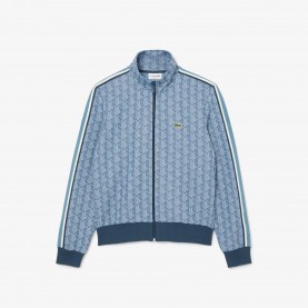 Яке Lacoste Paris Zip-Up Jacquard Track Jacket - Blue яке,мъжки,горнища,с,качулка,мъжки,ежедневни,облекла,lacoste,paris,zip,up,jacquard,track,jacket,blue