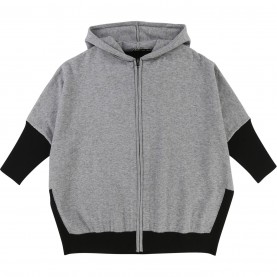 Жилетка DKNY Girls Long Knitted Cardigan - Grey Marl жилетка,детски,3/4,панталони,dkny,girls,long,knitted,cardigan,grey,marl