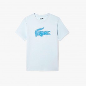 Тениска Lacoste Ultra Dry XXL Logo Sport T-Shirt - Blue тениска,мъжки,тениски,lacoste,ultra,dry,xxl,logo,sport,t,shirt,blue