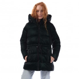 яке,дамски,якета,и,палта,dkny,zip,front,drawcord,puffer,jacket,green