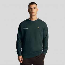 блуза,облекла,на,разпродажба,мъжки,блузи,lyle,and,scott,co,ordinate,print,crewneck,sweatshirt,green