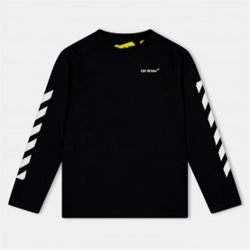 тениска,детски,облекла,off,white,off,ls,arrow,tee,in99,black,white