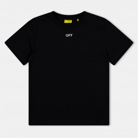 тениска,с,къс,ръкав,детски,облекла,off,white,off,plain,tee,in99,black,white