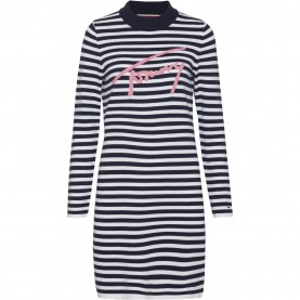 рокля,дамски,поли,и,рокли,tommy,hilfiger,tommy,jeans,stripe,dress,navy