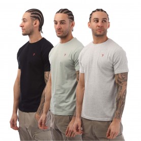 тениска,farah,laven,3,pack,t,shirts,multi,colour