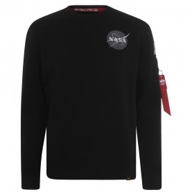 блуза,мъжки,ежедневни,облекла,мъжки,горнища,с,качулка,alpha,industries,space,shuttle,sweater,black