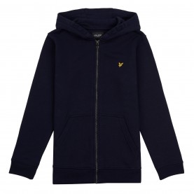 Суичър Lyle and Scott Boys Classic Zip Hoodie - Navy Blazer суичър,детски,облекла,lyle,and,scott,boys,classic,zip,hoodie,navy,blazer