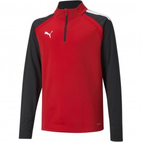 Детска поларена блуза Puma Teamliga quarter Zip Top Jr Fleece Unisex Kids - Red детска,поларена,блуза,разпродажба,puma,детски,полари,детски,облекла,puma,teamliga,quarter,zip,top,jr,fleece,unisex,kids,red