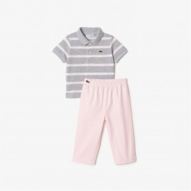 бебешки,комплект,детски,облекла,lacoste,mini,pique,pyjama,set,babies,silver,multico