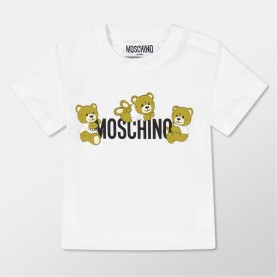 детска,тениска,детски,3/4,панталони,moschino,logo,t,shirt,&amp;,short,set,infants,wht,gry84171